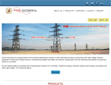 Tablet Screenshot of powerelectronical.com